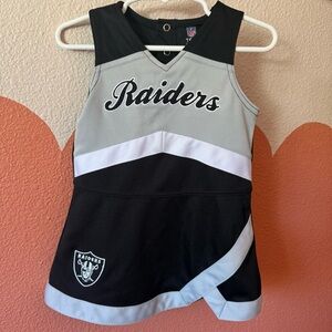 Official NFL Team Apparel Toddler 2T RAIDERS Dress NWOT Cheer Outfit